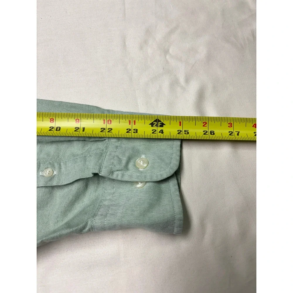 J. Crew Mens XL Sage Green Oxford Cotton Button Down Long Sleeve Shirt